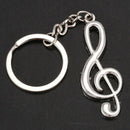 Creative Music Symbol Metal Keychain Ring Keyring Key Fob Funny New Fashion