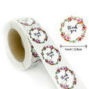 2 Rolls flowers thank you stickers scrapbooking packaging seal labels sticke Gw