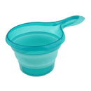 Folding Water Ladle Collapsible Spoon Kitchen Scoop Cup Shampoo Bath Shower Blue