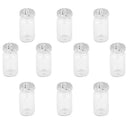 10pcs Mini Vials Empty Glass Bottles Pendant Charms transparent A6I5