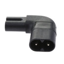 1 X IEC320 C7 To C8 Right Angle 90 Degree Angled AC Power Adapter Extension