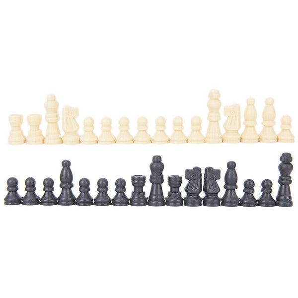 Chess Pieces Plastic Complete Chessmen International Chess Game Entertainment MO
