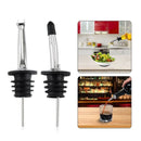 12 Pack Stainless Steel Classic Bottle Pourers Set, Liquor Pourers with Cap