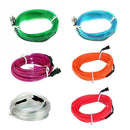 Red 2M 12V LED Car Auto Interior Decorative Atmosphere Lamps Lights Strip U4Z3