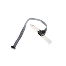 Motherboard Serial 9Pin RS232 DB9 Com Port Ribbon Cable Connector Bracket Slot Z