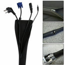 New 20" Neoprene Cable Management Sleeve Zipper Wrap Wire Hider Cover Organizer