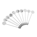20Pcs Lapel Pin Stick Pin Base Glue on Rose Flower Brooch Pin for Men's Suit
