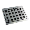 12 Pair Mens Women Black Magnetic Clip On Ear Stud Earrings No Piercing 6mm