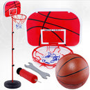 1.5M Adjustable Basketball Stands Children's Basketball Hoop Backboard Ball  Hn
