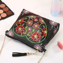 DIY Heart Flower Special Shaped Diamond Painting Leather Chain Shoulder Bag