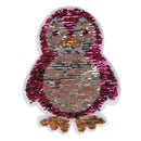 Penguin reversible sequins sew on patch clothes diy applique bag clothing coatsp