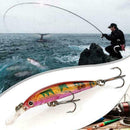 Lot 4pcs Plastic Minnow Fishing Lure Sinking Rattle Fishing Baits 3.9g/7cm/ V4L6