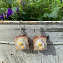 Cute Eggs on Toast Earrings Drop Earrings Ear Hook Drop Dangle Women Jewelry