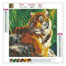 4 Pack Tiger DIY 5D Diamond Painting Kits Full Drill Cross Stitch Home Decor