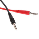 2 pcs 4mm Banana Plug to Crocodile Alligator Clip Test Probe Lead Wire Cable 1m