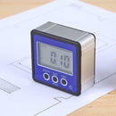 Magnetic Digital Protractor Inclinometer Level Box Angle Finder Box Gauge (Blue)