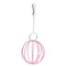 Stainless Steel Plating Pet Hay Manger Food Ball Rabbit Grass Rack (Pink)