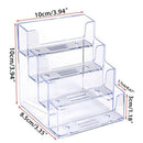 2Pcs 4 Pockets Plastic Business Card Holder Stand Clear Desktop Countertop  Y7O4