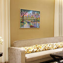 5D Full Round Drill Diamond Painting DIY Lighting Bridge Rhinestone Picture