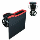 Multifunction PU Leather Catcher Box Car Seat Cup Coil Storage Organ Pocket H2B8