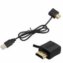 Convertor USB Male Charger Cable Splitter Adapter 50cm HDMI Male To Female