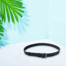 Dnuxlou New Men Leather Belt Classic Belt Pin Buckle (black)