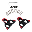 2Pcs Road Bike Cleats 6 Degree Cycling Self-locking Pedal Cleats with Screws