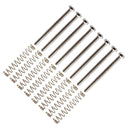 Set of 16 Double Coil Guitar Pickup Mounting Springs Screws for Electric Guitar