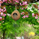 Coconut Shell Bird Nest House Hut Cage Feeder Pet Parrot Toys Parakeet T1N9