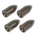Pack of 8pcs Fishing Tungsten Sinkers Weights Bullet Bass Sinker 19mm 8.8g