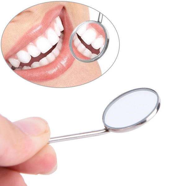 1PC Dental Mirror Dentist Stainless Steel Handle Tool for Teeth Cleaning BDA Gw
