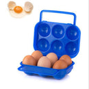 Kitchen 6 Eggs Plastic Container Holder Folding Egg Storage Box Handle Case Hot