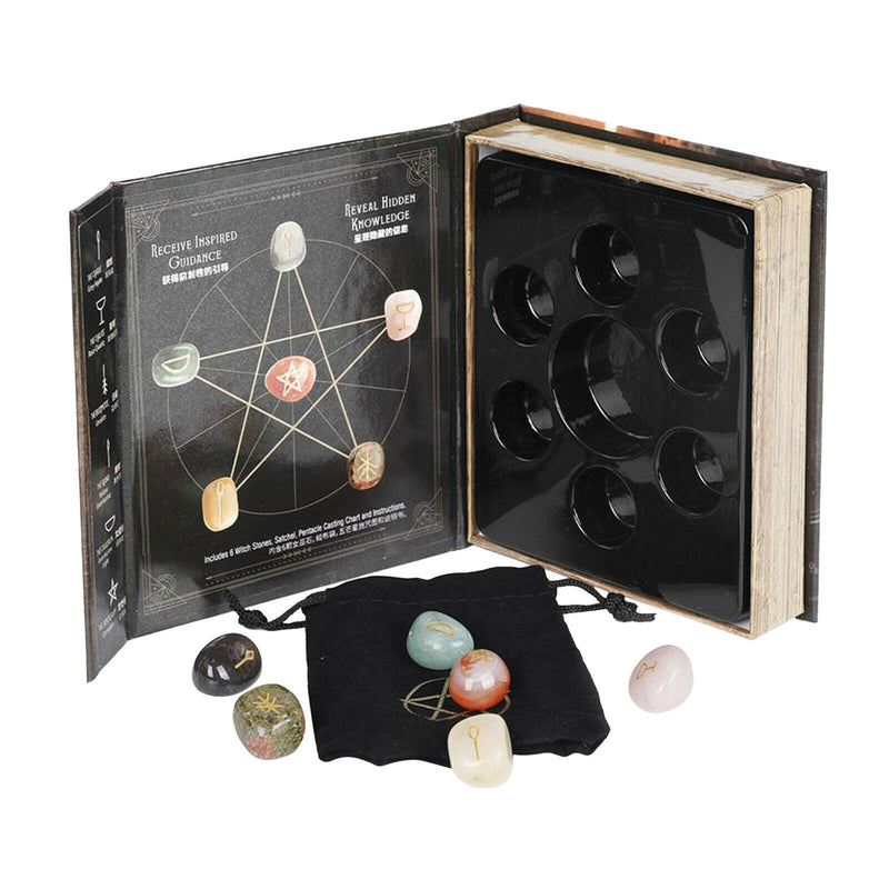 6xCrystal Stones Witch Stones Reiki  Stone Divination Meditation Yoga Home Decor