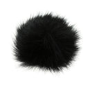 Set of 2 Pairs Furry Windscreen Anti-Wind Muff Mic Furry Cover  (2 x Black, 2 x