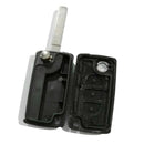 Folding Car Flip ABS Durable Remote Key Case 3 Button  C2 C3 C4 C5 C6