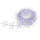 2x 10m Satin Snowflake Lace Sewing Ribbon Trim Christmas Xmas Decoration