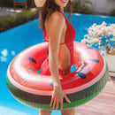 Outdoor Watermelon Swimming Ring Inflatable Pool Float Circle PVC (90cm)