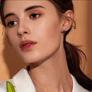 Angel and Devil Pink Stud Earrings Women'S Heart-Shaped Jewelry Fashion Ear