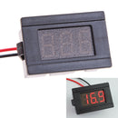 0.36" DC4.5-120V LED Voltmeter Digital Volt Meter Automobile Motorcycle Red