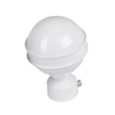 Fit for 28mm Window Treatment Rod Ends Caps Curtain Pole Finial, 1Pc White G