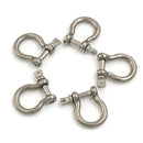5pcs m4 304 stainless bow shackle steel screw pin shackle bow RiggiME
