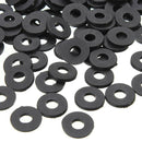 M3 x 6mm x 1mm Nylon Flat Insulating Washers Gaskets Spacers Black 200PCS