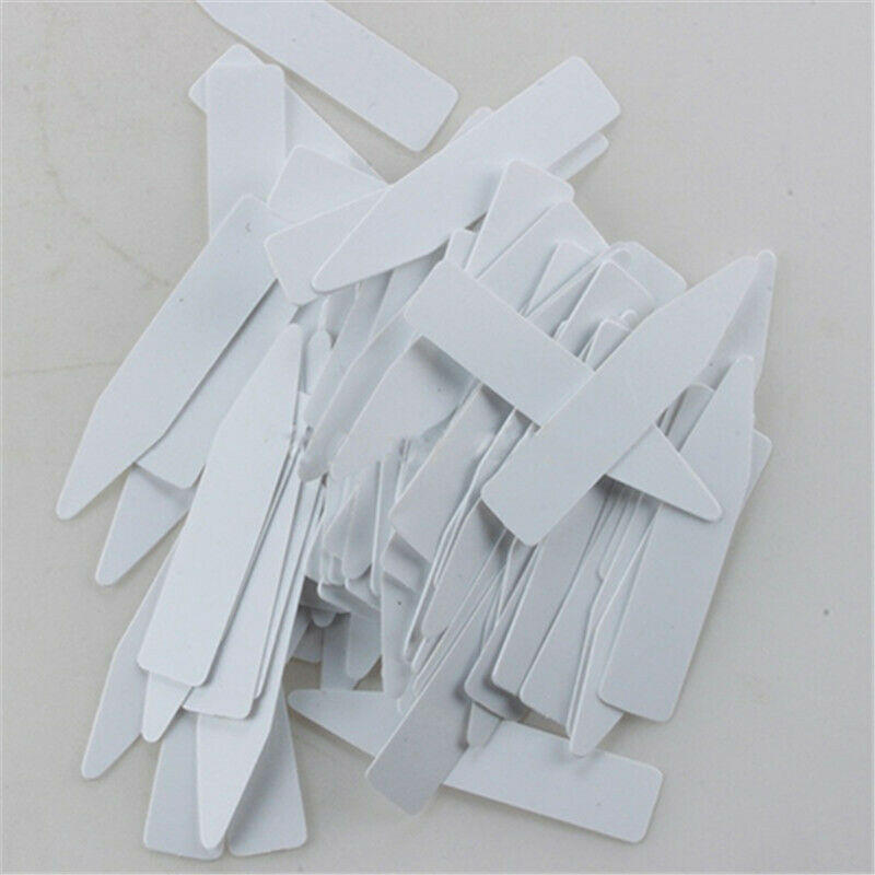 100 Pcs Reusable Pvc Plant Tag Label Tree Fruit Seedling Garden Flowerpot P