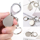 Outdoor Portable Metal Keychain Reading Newspaper Camping New Magnifier Map B2M6