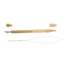 3 Hooking Ventilating Needles+Holder Creat Repair Lace Wig Toupee Hairpiece