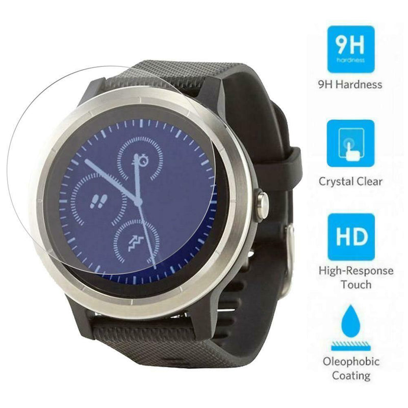 2pcs HD Tempered Glass Screen Protector Film for Garmin Vivoactive 3 Lot