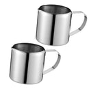 2pc Stainless Steel Espresso Milk Frothing Pitcher Coffee Latte Caraft Cup