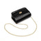 Crocodile Leather Messenger Bag Women Retro Purse Shoulder Handbag (Black)