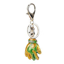 Personalized Football Gloves Key Chain Metal KeyChain Women Bag Charms Car  Q6E9