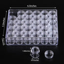30pcs/box Beads Storage Case Small Jewelry Containers Jar Home Nail Art Desktop